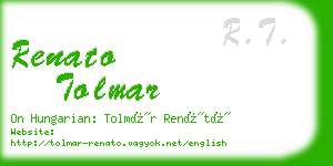 renato tolmar business card